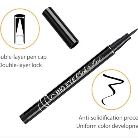 Other - Black Eyeliner Pen — Precision Liquid Liner in Black